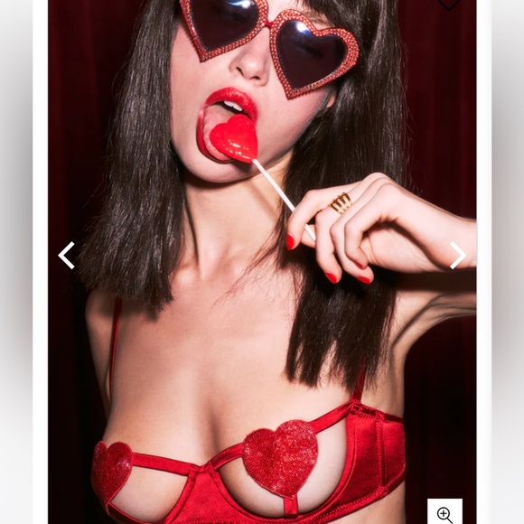 Fleur du Mal Queen of Hearts balconette - Picture 7 of 13